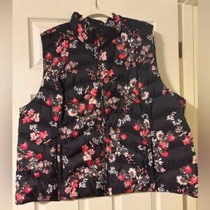 LOFT Plus Floral Puffer Vest